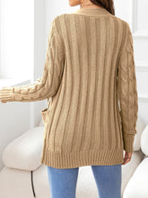Load image into Gallery viewer, Button Down Cable-Knit Cardigan