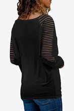 Load image into Gallery viewer, V-Neck Long Raglan Sleeve Top