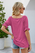 Load image into Gallery viewer, Short Flounce Sleeve Top