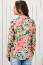 Load image into Gallery viewer, Double Take Floral Long Sleeve Collared Shirt