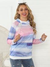 Load image into Gallery viewer, Full Size Tie-Dye Long Sleeve Hoodie