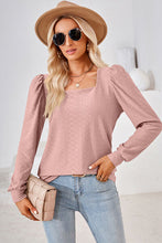 Load image into Gallery viewer, Square Neck Puff Sleeve T-Shirt