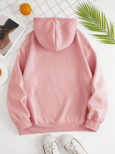 Load image into Gallery viewer, Drawstring Dropped Shoulder Hoodie