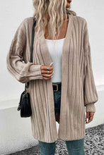 Load image into Gallery viewer, Open Front Cardigan with Pockets