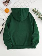 Load image into Gallery viewer, Drawstring Dropped Shoulder Hoodie