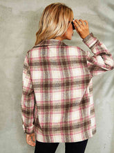 Load image into Gallery viewer, Plaid Button Down Collared Jacket