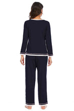 Load image into Gallery viewer, V-Neck Top and Pants Lounge Set