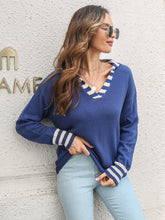 Load image into Gallery viewer, Johnny Collar Drop Shoulder Sweater