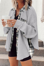 Load image into Gallery viewer, Plaid Button Down Collared Jacket