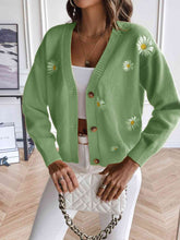 Load image into Gallery viewer, Floral Button Up Cardigan