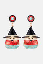 Load image into Gallery viewer, Witch's Hat Shape Synthetic Pearl Dangle Earrings