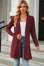 Load image into Gallery viewer, Open Front Long Sleeve Cardigan