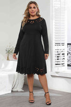 Load image into Gallery viewer, Long Sleeve Cutout Detail Dress