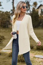 Load image into Gallery viewer, Cable-Knit Long Sleeve Cardigan with Pocket