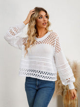 Load image into Gallery viewer, Cutout Round Neck Knit Top