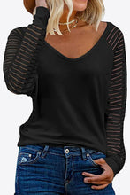 Load image into Gallery viewer, V-Neck Long Raglan Sleeve Top