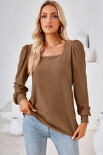 Load image into Gallery viewer, Square Neck Puff Sleeve T-Shirt