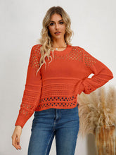 Load image into Gallery viewer, Cutout Round Neck Knit Top
