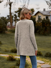 Load image into Gallery viewer, Ribbed Button-UP Caradigan with Pockets