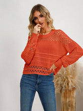 Load image into Gallery viewer, Cutout Round Neck Knit Top