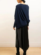 Load image into Gallery viewer, Full Size Boat Neck Batwing Sleeve Knit Top