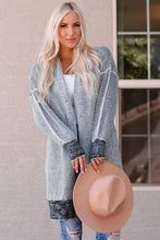 Load image into Gallery viewer, Woven Right Heathered Open Front Longline Cardigan