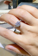 Load image into Gallery viewer, 2 Carat Moissanite 925 Sterling Silver Ring