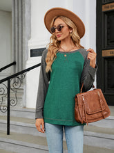 Load image into Gallery viewer, Round Neck Raglan Sleeve T-Shirt
