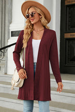 Load image into Gallery viewer, Open Front Long Sleeve Cardigan
