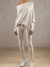 Load image into Gallery viewer, Full Size Boat Neck Batwing Sleeve Knit Top