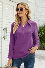 Load image into Gallery viewer, Swiss Dot Johnny Collar Blouse