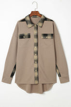 Load image into Gallery viewer, Plaid Button Down Collared Jacket