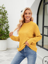 Load image into Gallery viewer, Round Neck Dropped Shoulder Sweater