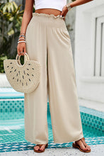 Load image into Gallery viewer, Smocked Wide Leg Pants with Pockets