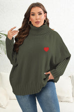 Load image into Gallery viewer, Plus Size Turtle Neck Long Sleeve Sweater