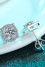 Load image into Gallery viewer, 1 Carat Moissanite Geometric Stud Earrings
