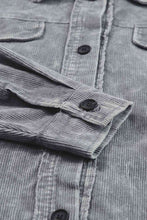 Load image into Gallery viewer, Washed Button Down Dropped Shoulder Jacket
