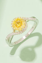 Load image into Gallery viewer, 1 Carat Moissanite Contrast 925 Sterling Silver Ring