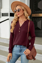 Load image into Gallery viewer, V-Neck Long Sleeve Blouse