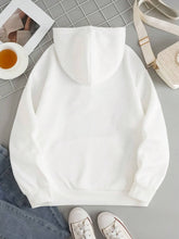 Load image into Gallery viewer, Drawstring Dropped Shoulder Hoodie