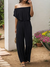 Load image into Gallery viewer, Off-Shoulder Wide Leg Jumpsuit