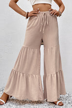 Load image into Gallery viewer, Drawstring Waist Tiered Flare Culottes