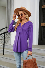 Load image into Gallery viewer, Long Sleeve Hooded Blouse