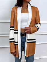 Load image into Gallery viewer, Color Block Open Front Cardigan
