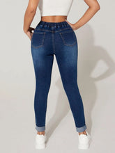 Load image into Gallery viewer, Drawstring Cropped Jeans