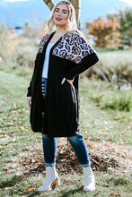 Load image into Gallery viewer, Plus Size Open Front Dropped Shoulder Cardigan
