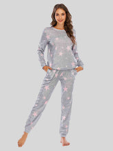 Load image into Gallery viewer, Star Top and Pants Lounge Set