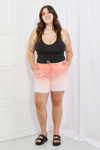 Load image into Gallery viewer, Zenana In The Zone Full Size Dip Dye High Waisted Shorts in Coral