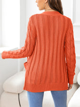 Load image into Gallery viewer, Button Down Cable-Knit Cardigan