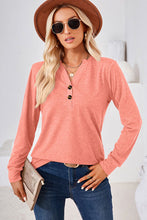 Load image into Gallery viewer, Notched Long Sleeve T-Shirt